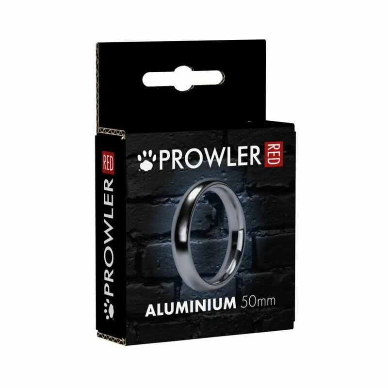 Prowler RED Aluminum Silver 50mm Ring